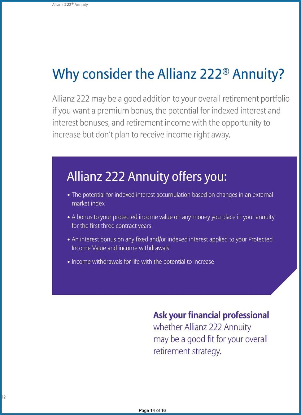 Allianz 222 Brochure Pdf