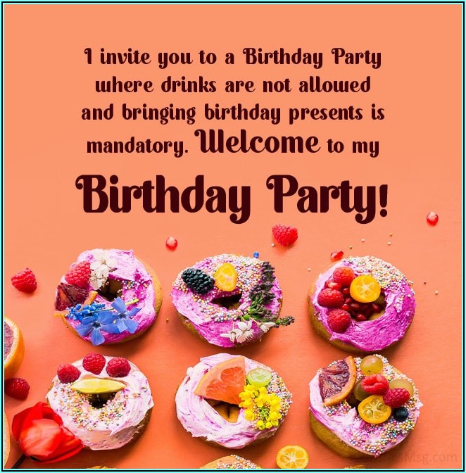 Birthday Invitation Message For Friends In Whatsapp