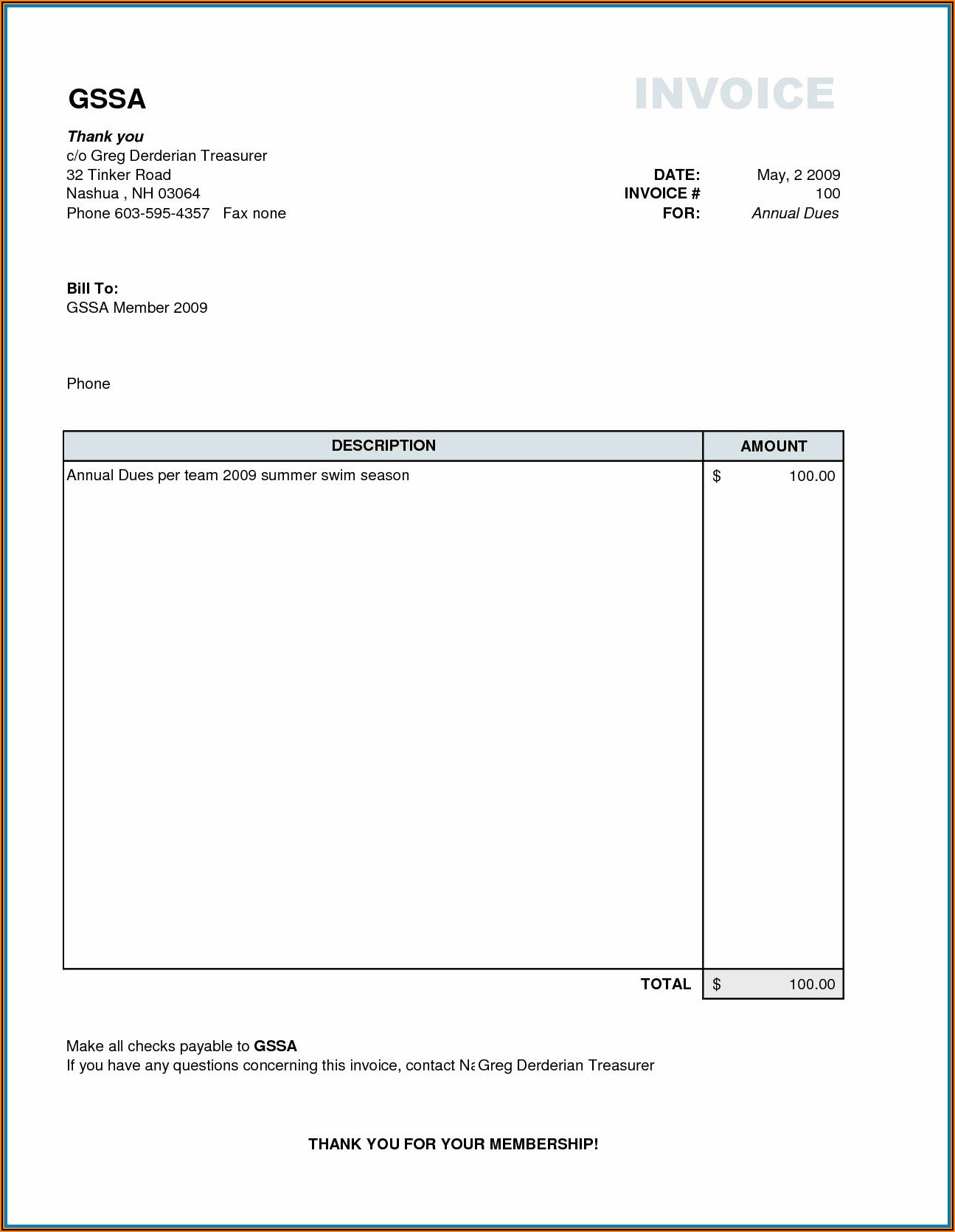 Blank Downloadable Free Printable Invoice Templates
