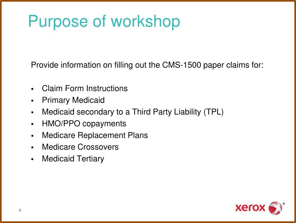 Cms 1500 Claim Form Instructions When Medicare Is Secondary