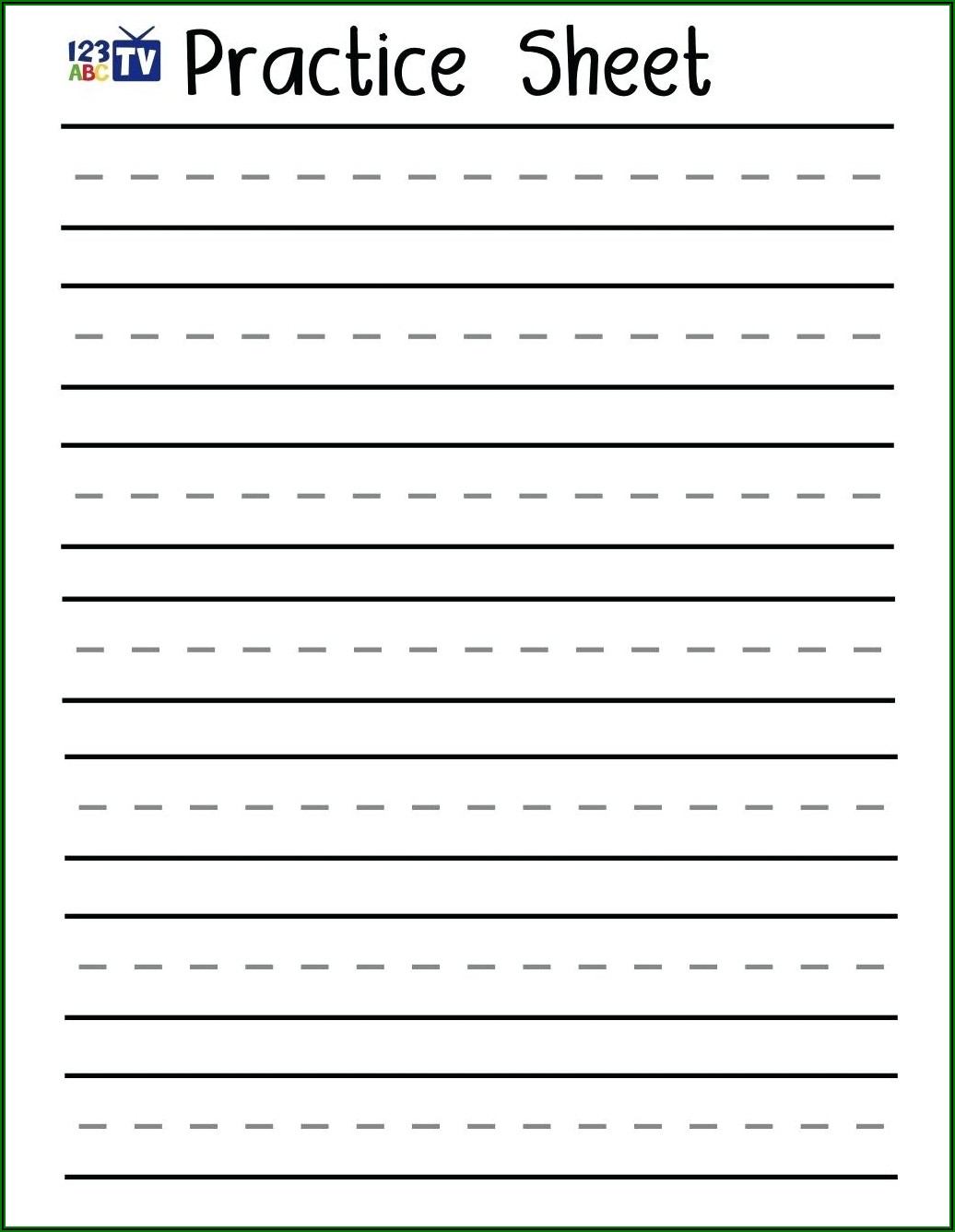 Cursive Writing Sheets For Kindergarten