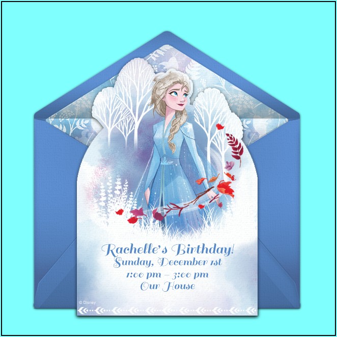 Disney Frozen Birthday Party Invitations Online
