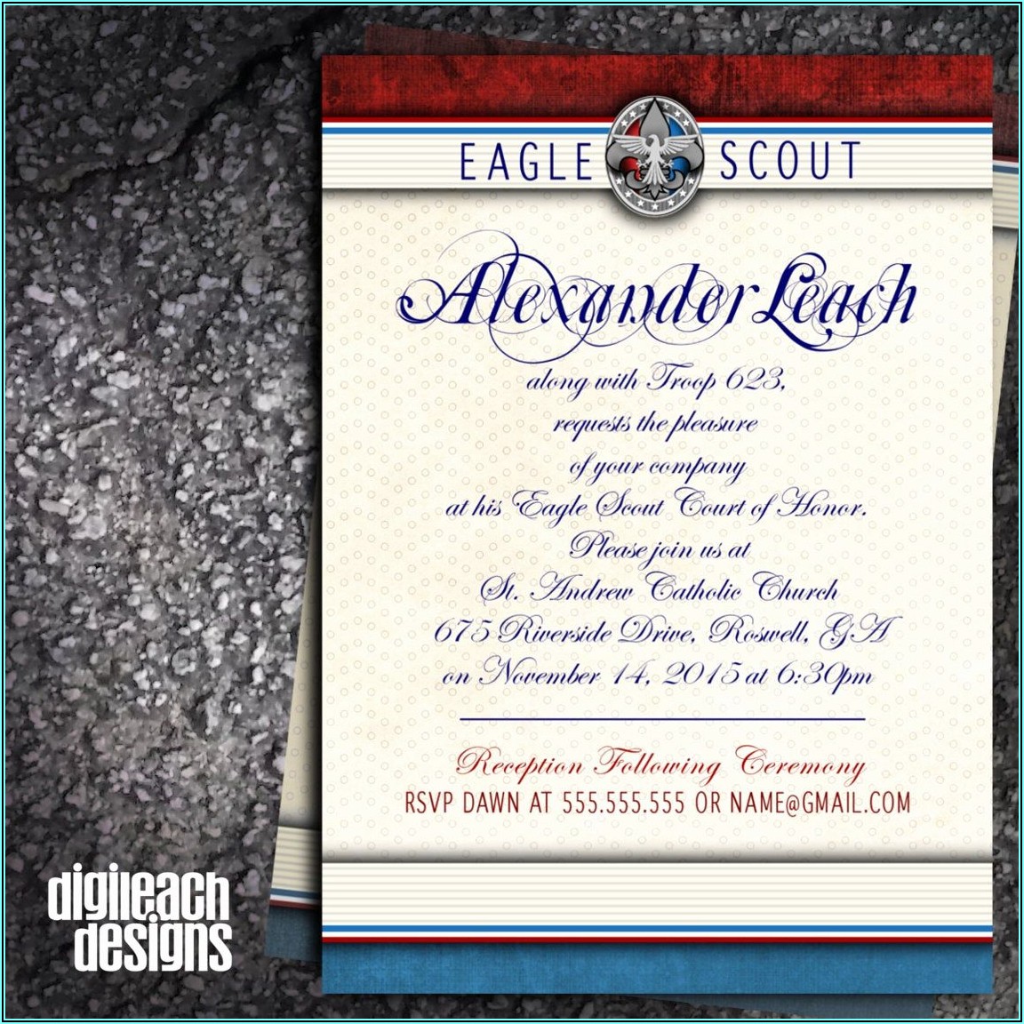 Eagle Scout Court Of Honor Invitation Template Free