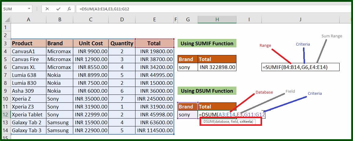 Excel Vba Worksheetfunction Sumif