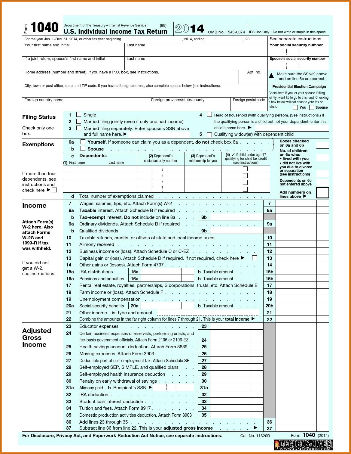 Federal Income Tax Filing Form Pdf