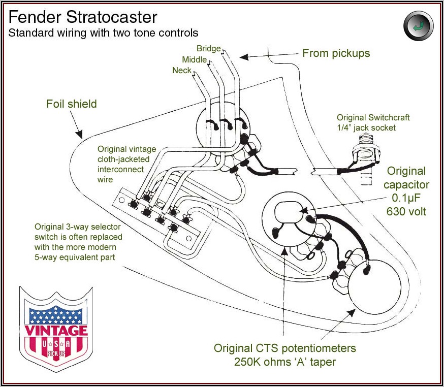 Fender Stratocaster Electronics Diagram