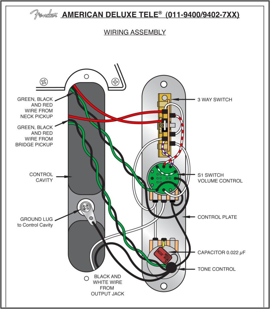 Fender Telecaster Wiring Diagram 3 Way Switch