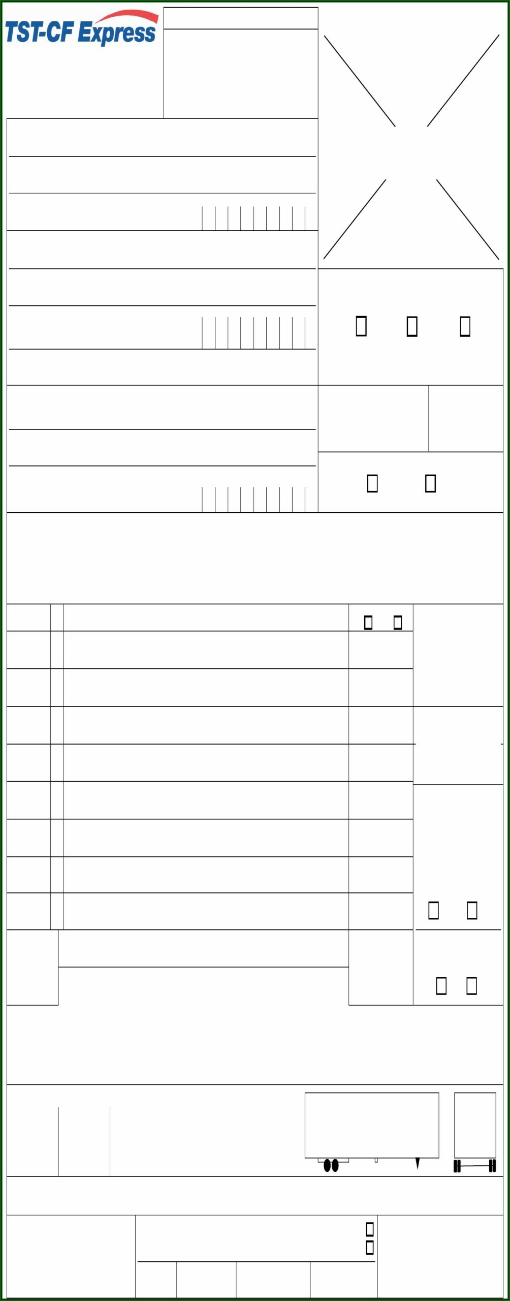 Free Fillable Bill Of Lading Form Pdf