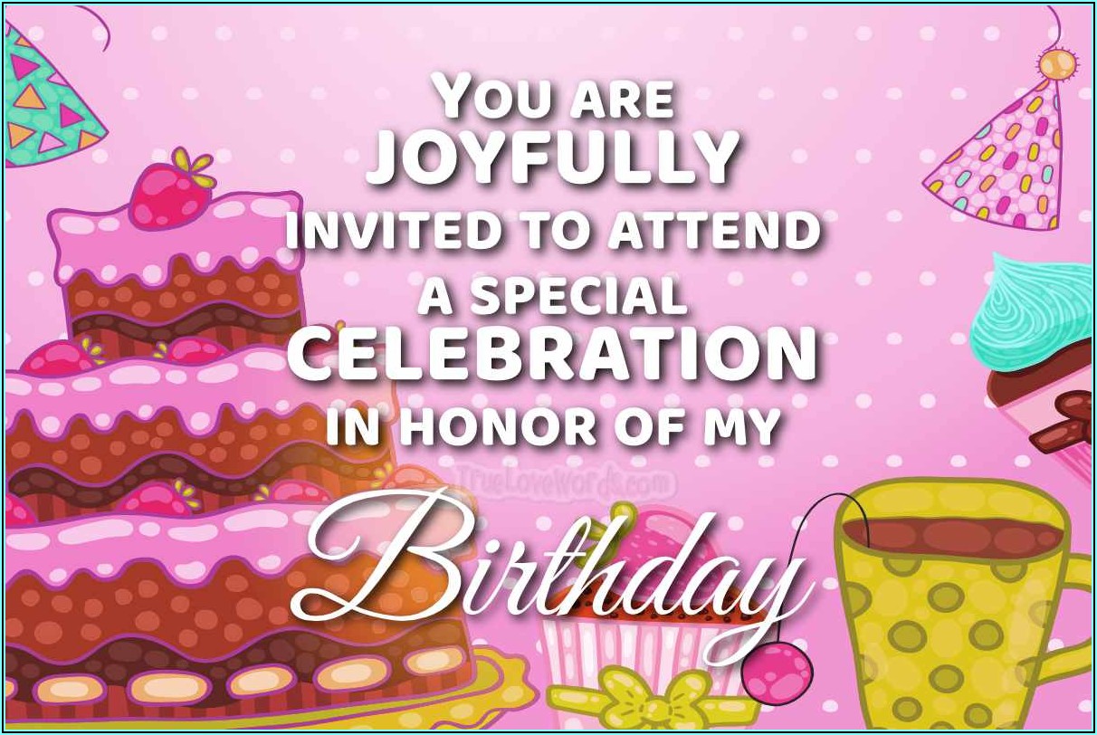 Funny Birthday Invitation Message For Friends