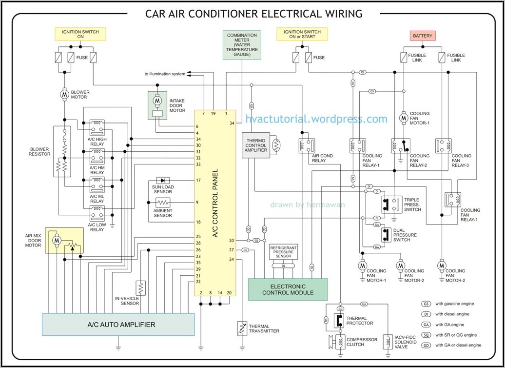 Home Air Conditioner Wiring Diagram