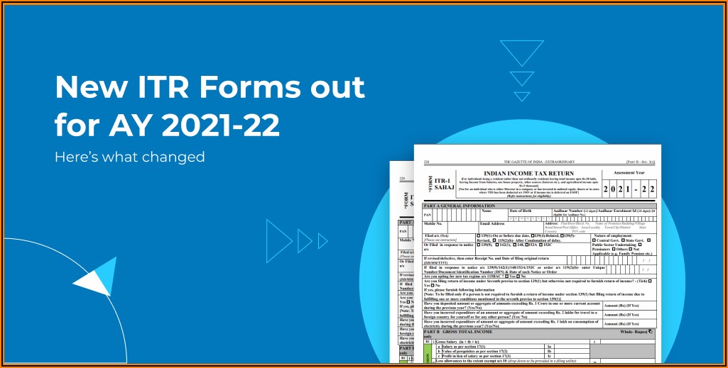 Income Tax Filing Form 2020 21