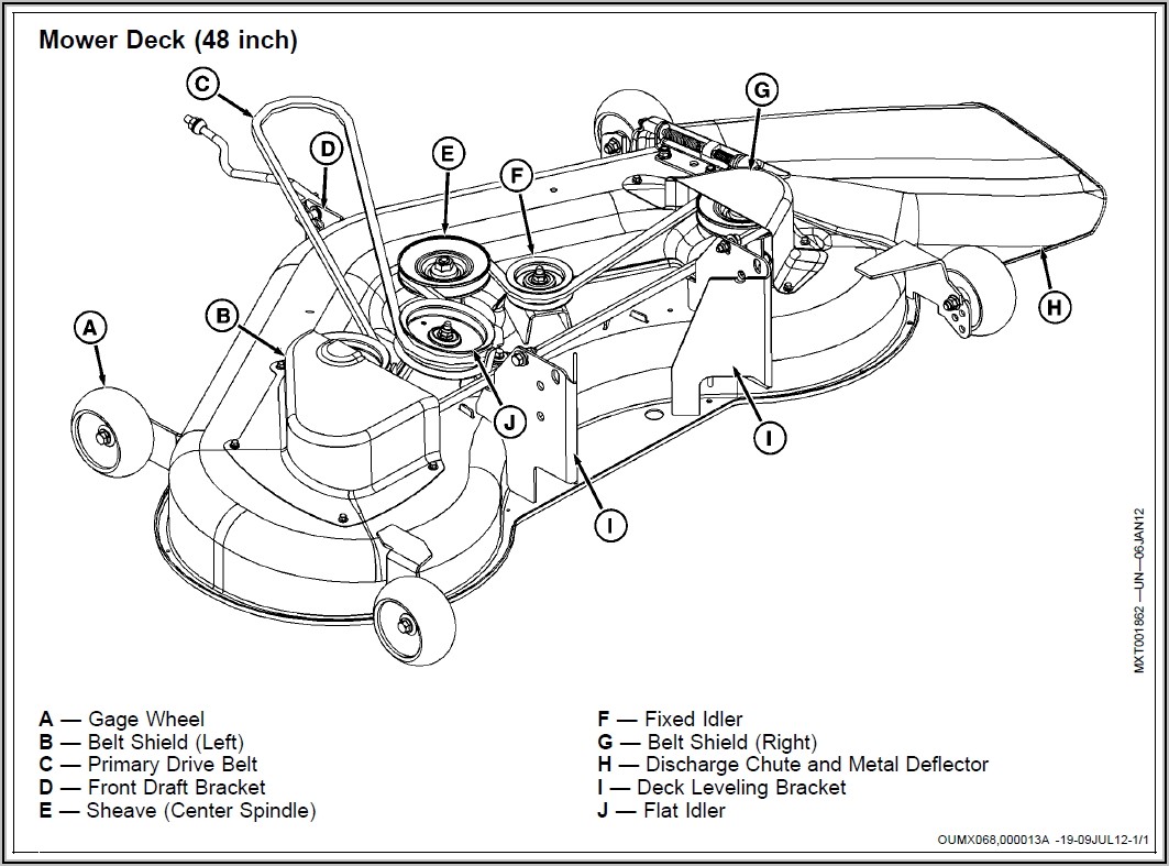 John Deere L120 48 Deck Belt Diagram