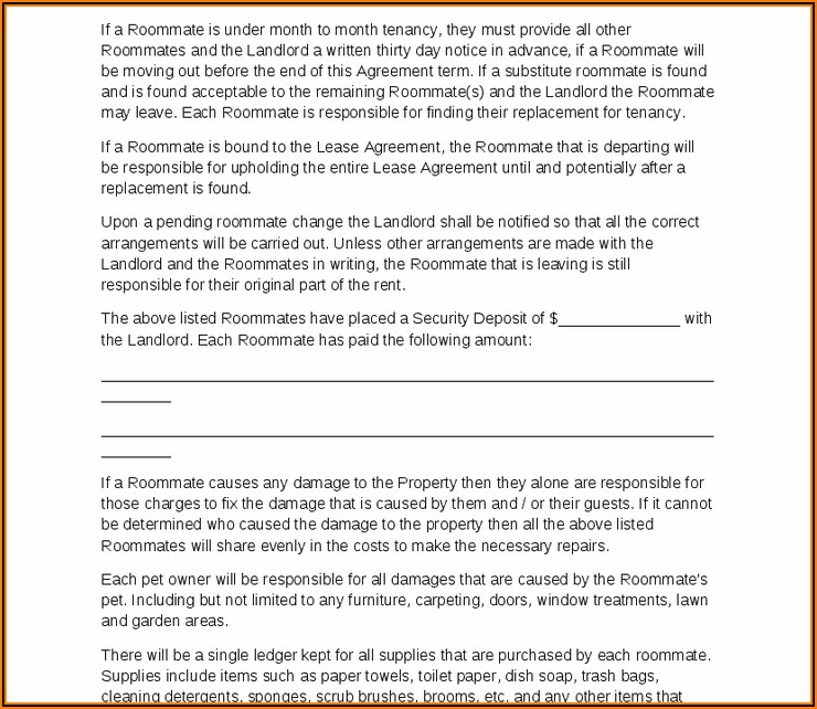 Landlord And Tenant Agreement Sample