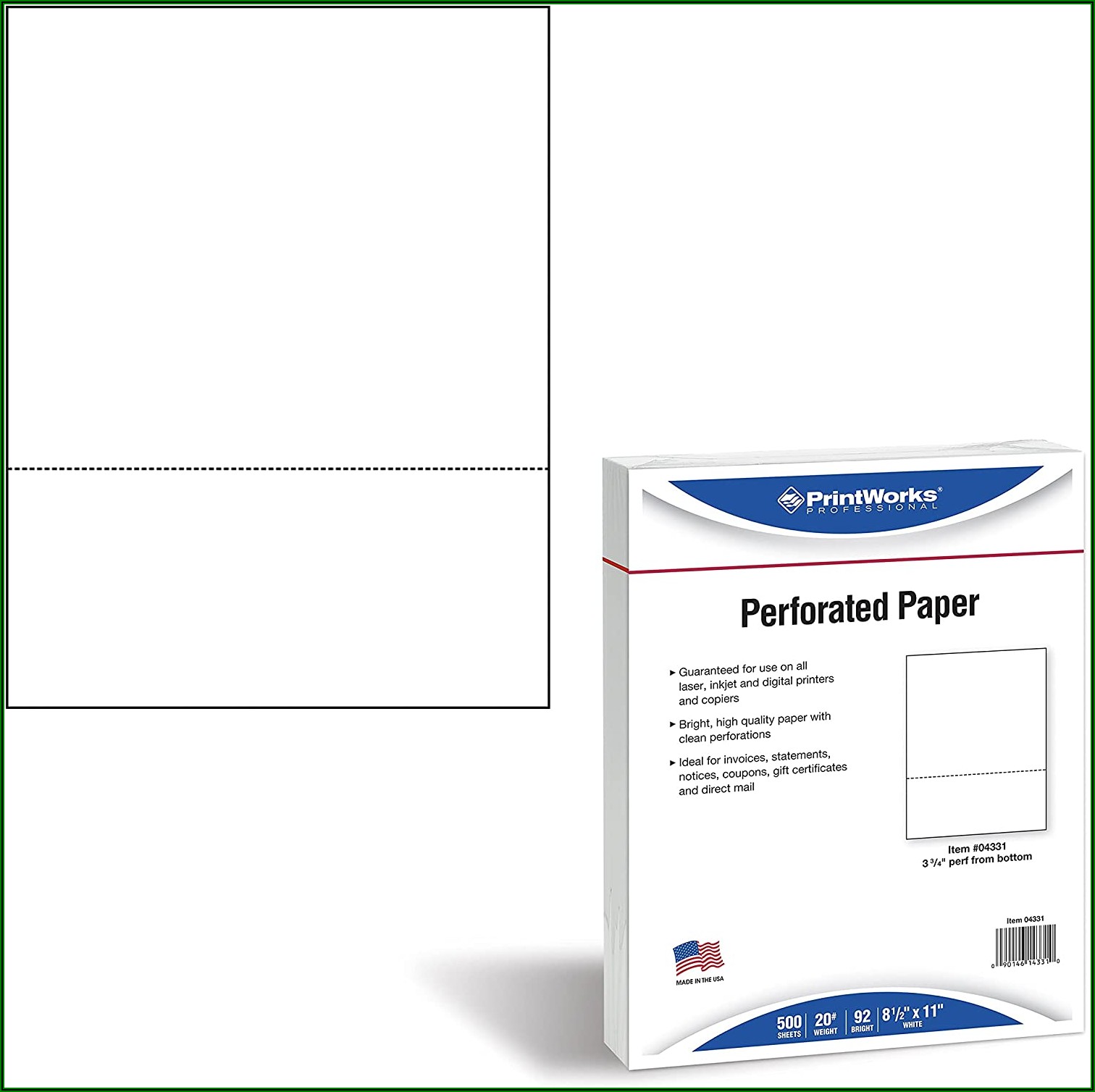 Perforated Invoice Paper For Quickbooks