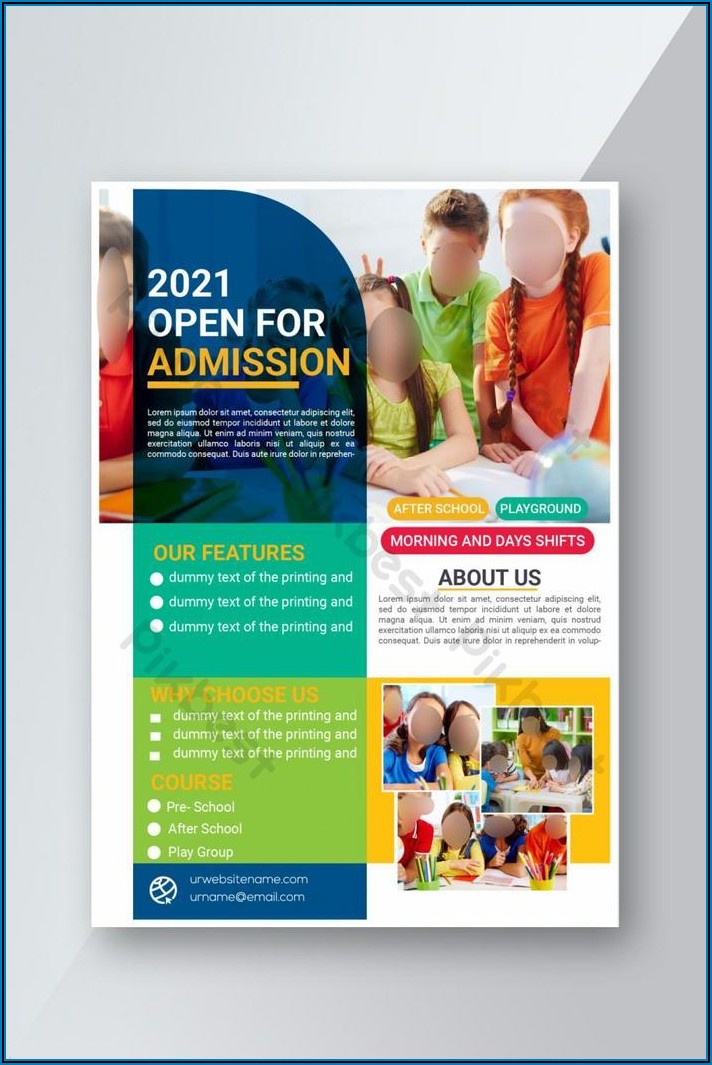 Preschool Brochure Template Free Download