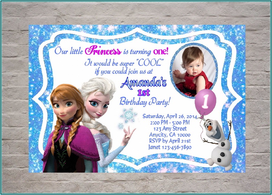 Printable Frozen Birthday Party Invitations