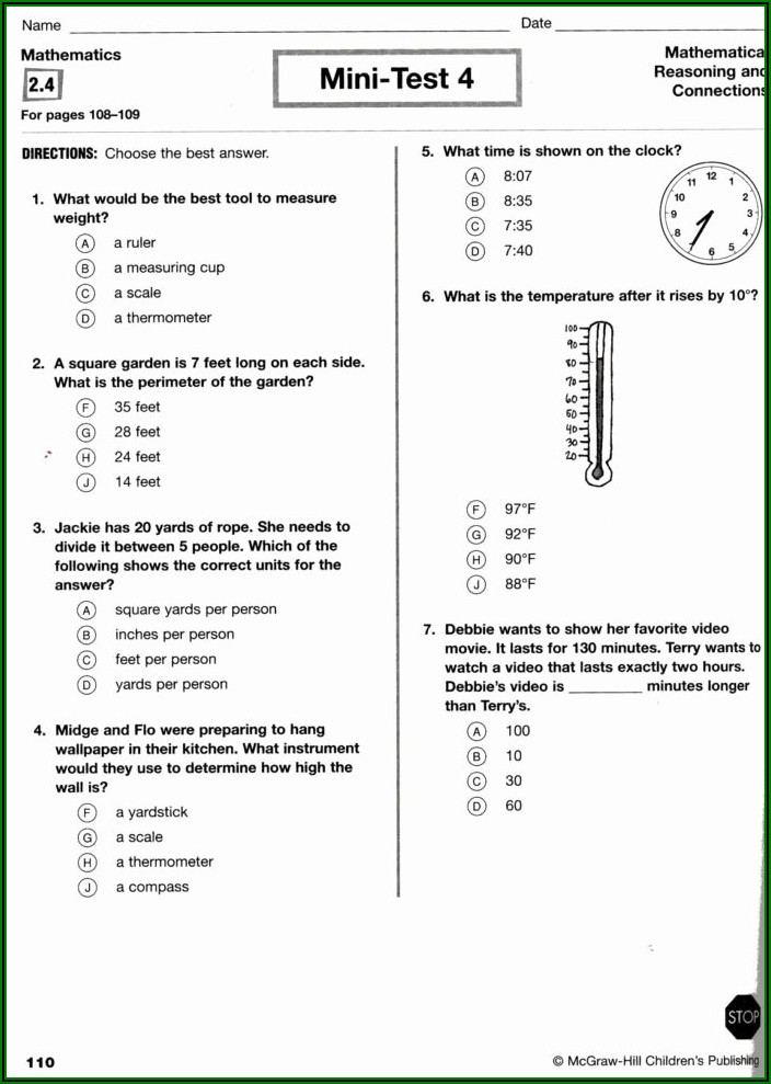 Reading Thermometers Worksheet Answers