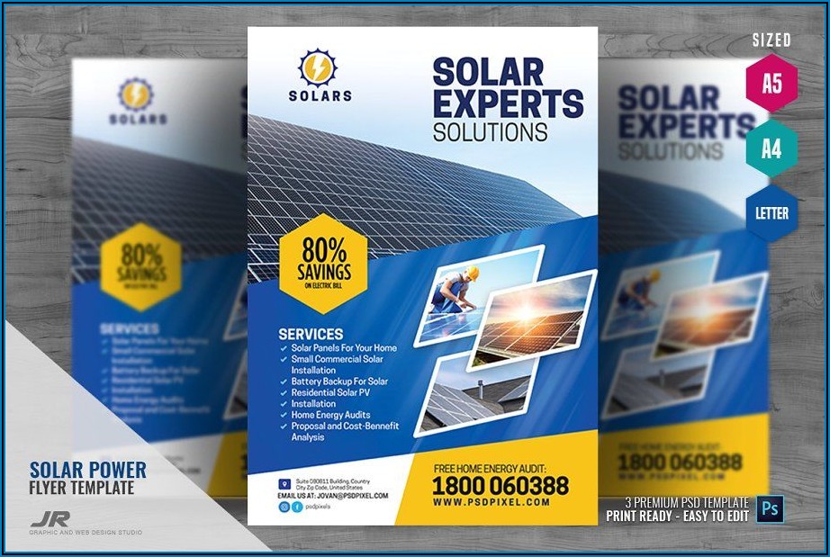 Solar Energy Brochure Template Free