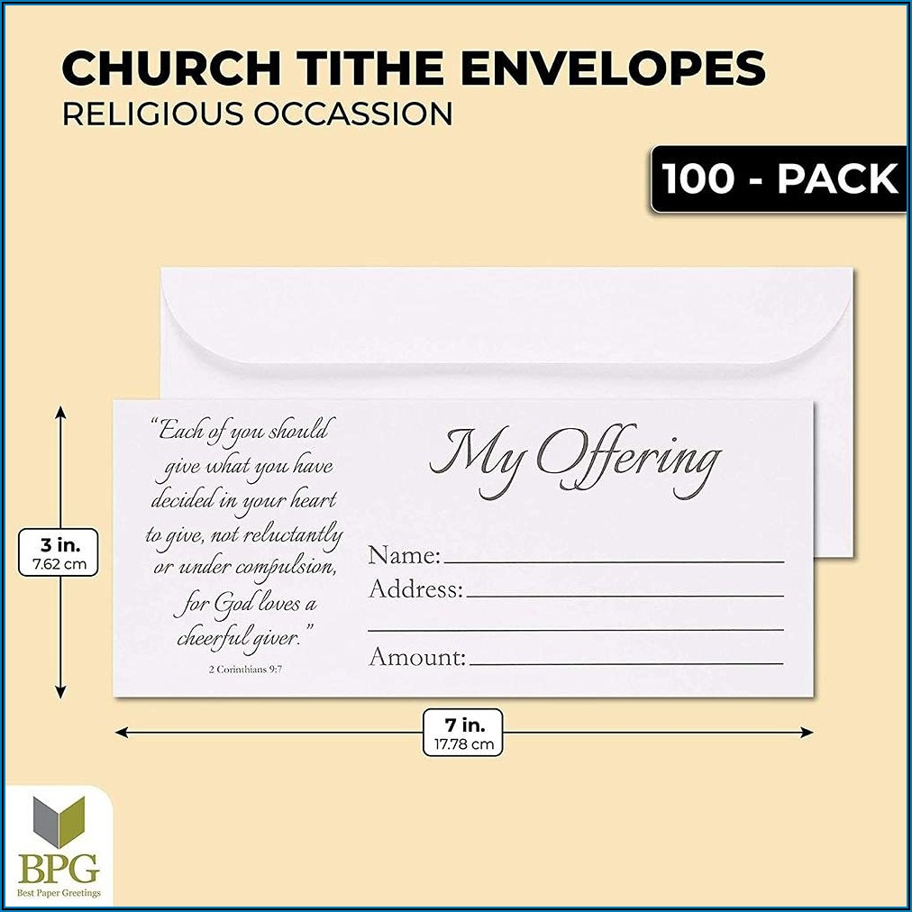 Tithe And Offering Envelopes 100