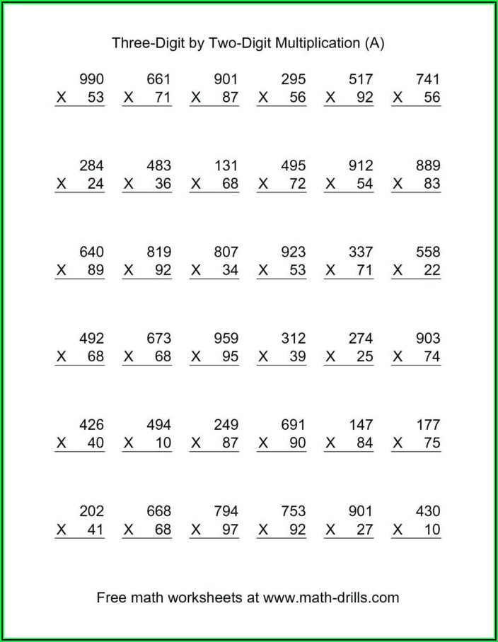 5th Grade Math Test Worksheets