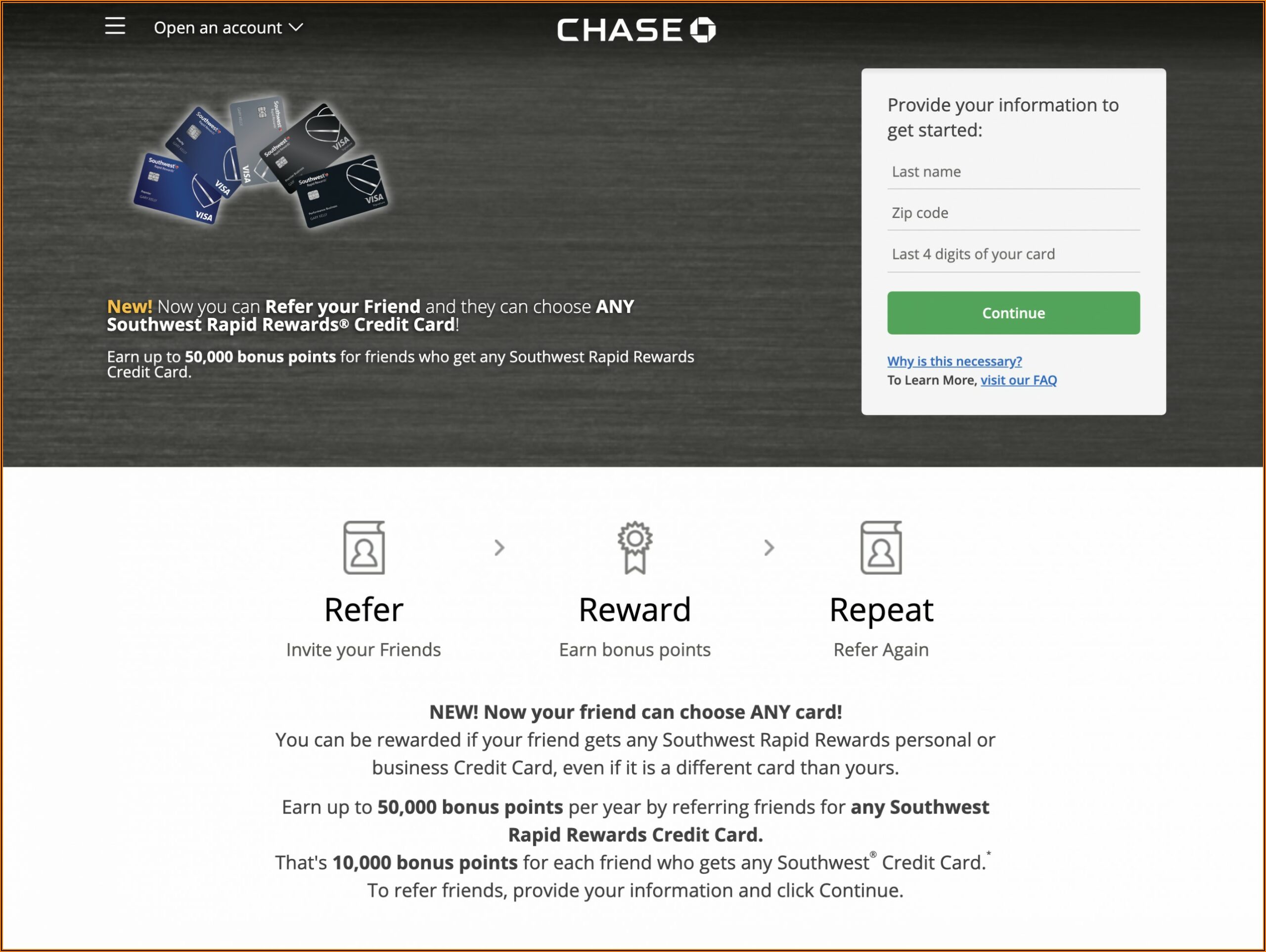 Chase Business Credit Card Referral