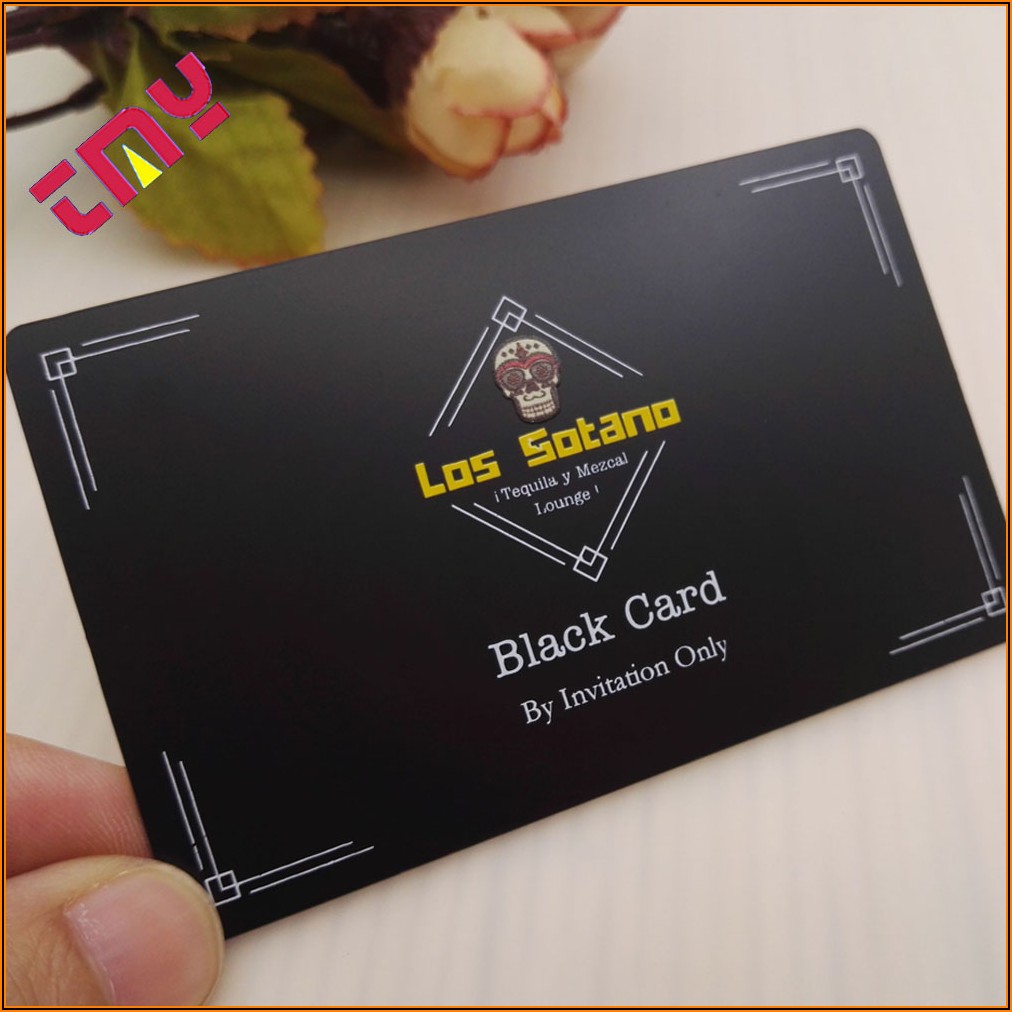 Cheap Black Metal Business Cards