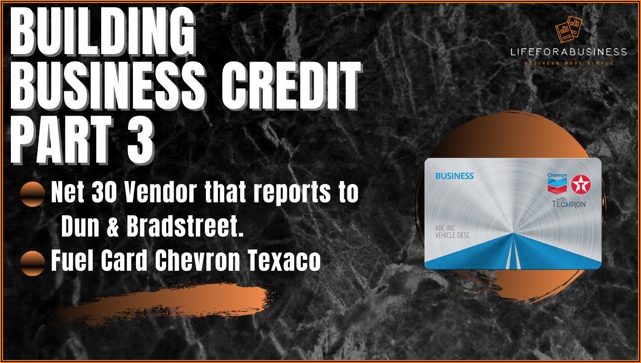 Chevron Texaco Business Gas Card