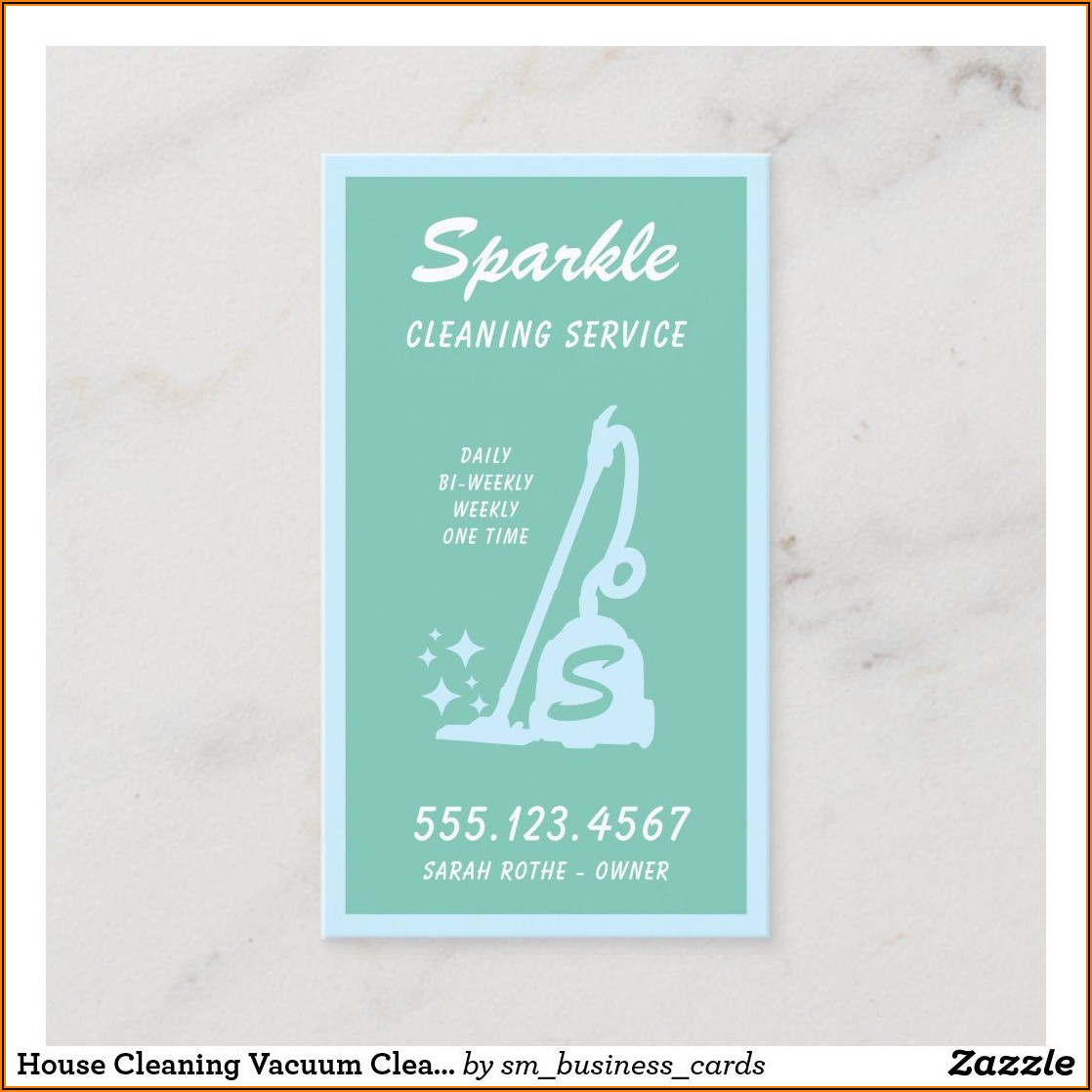 Cleaning Service Business Cards Ideas