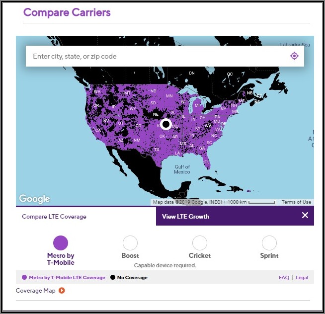 Cricket Wireless Coverage Map 2019