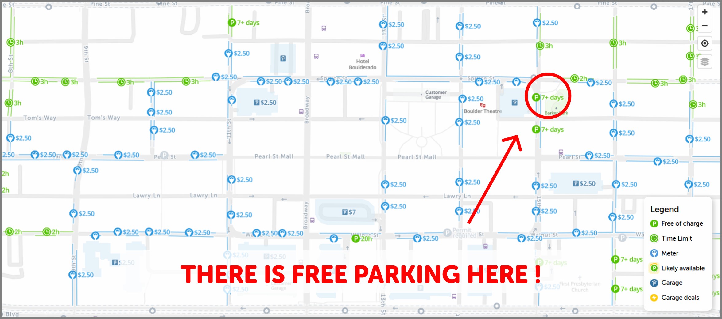 Cu Boulder Parking Map 2021