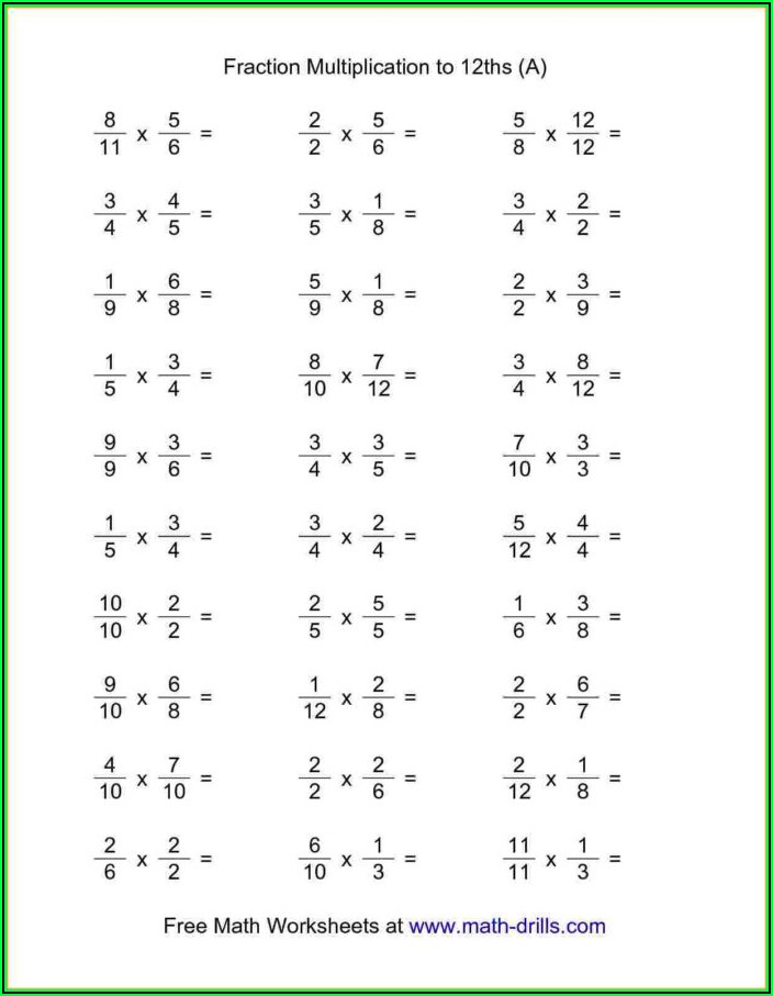Fifth Grade Math Test Printable