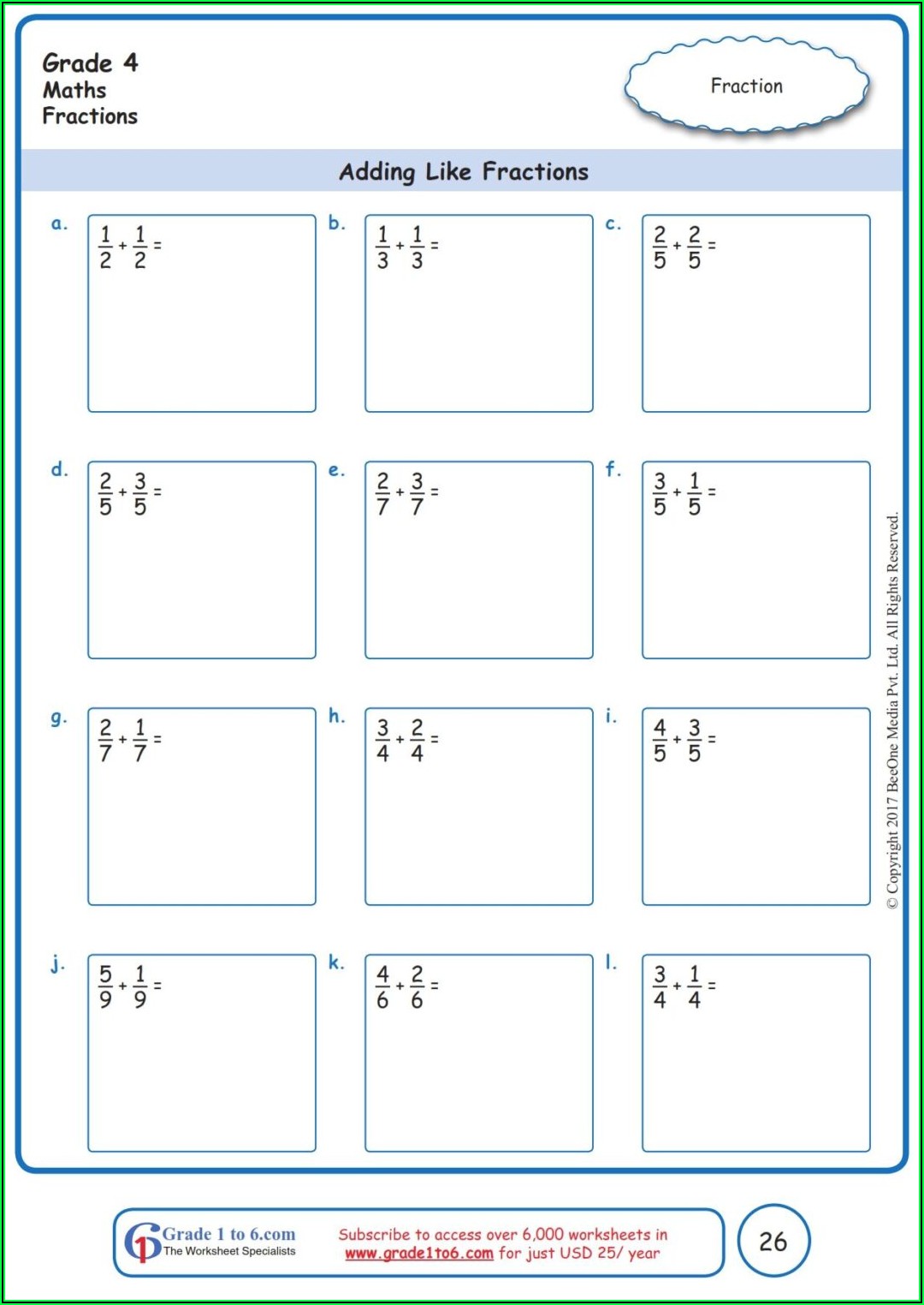 Fifth Grade Math Worksheets Common Core