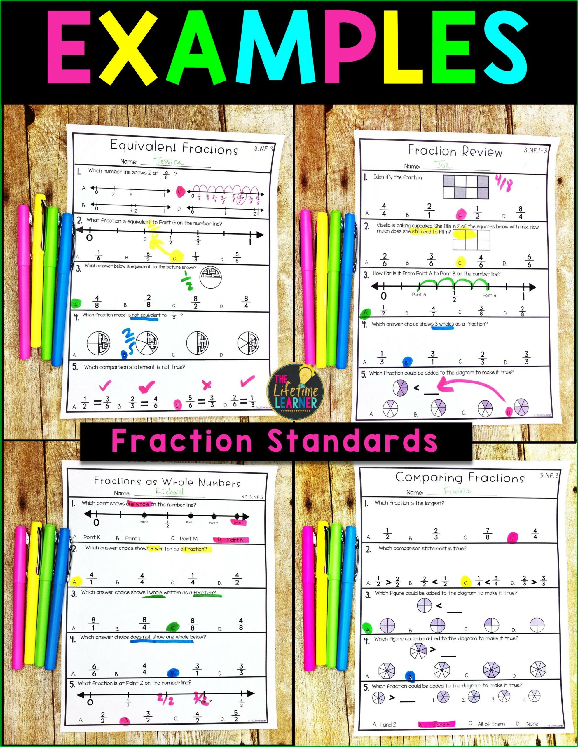 Fraction Worksheets 3rd Grade