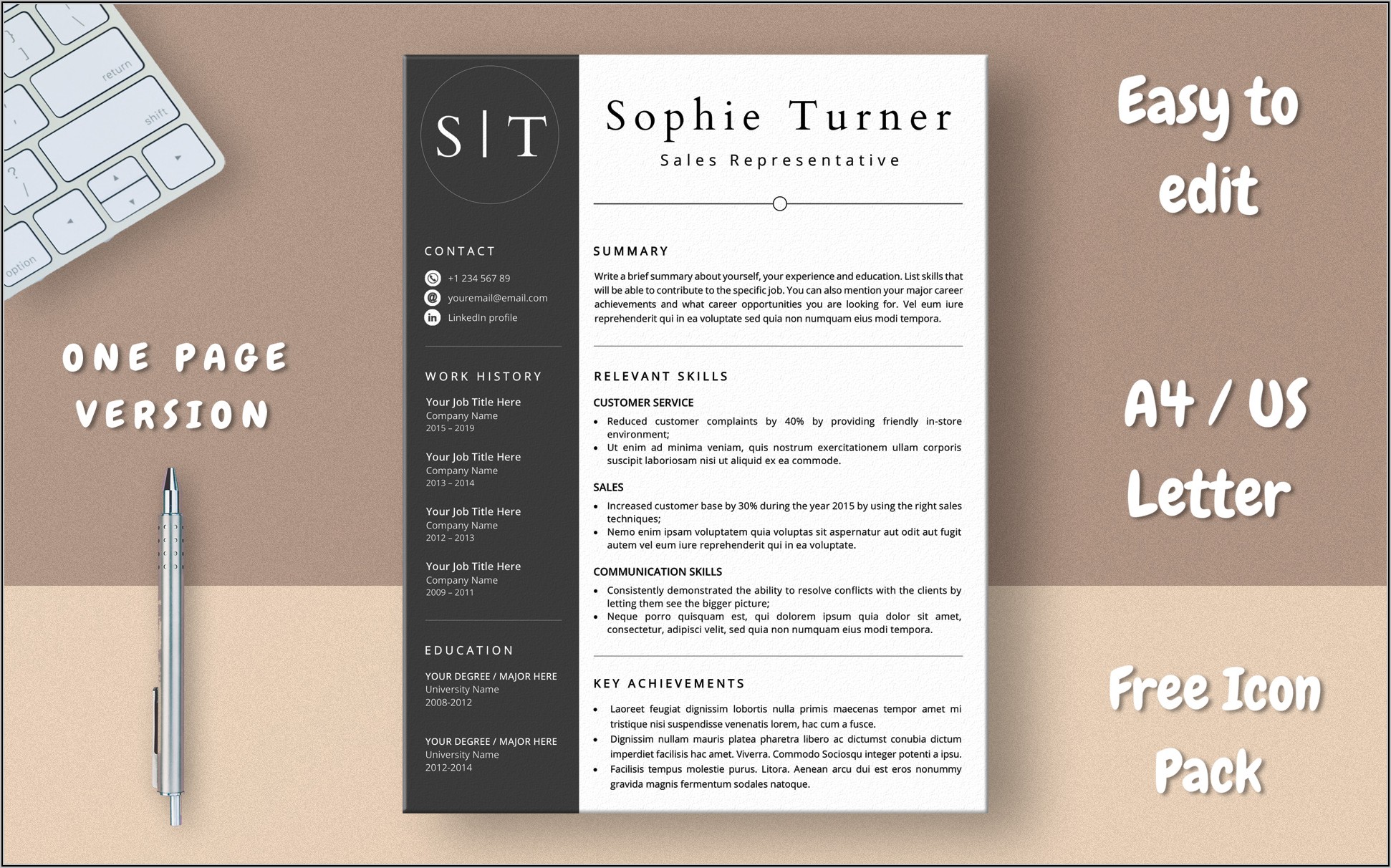 Functional Resume Template Word Free Download