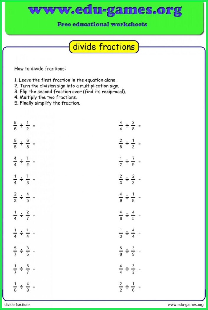 Grade 5 Mathematics Printable Worksheets