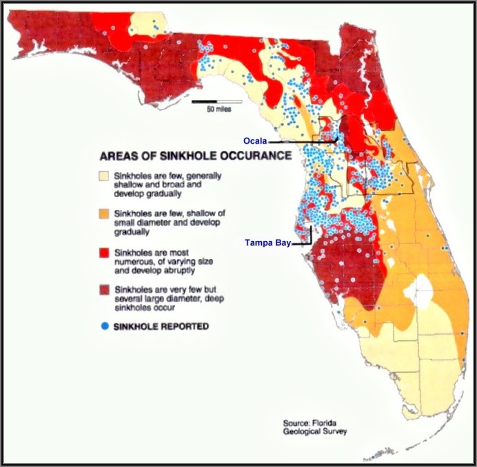 Interactive Sinkhole Map Florida 2018