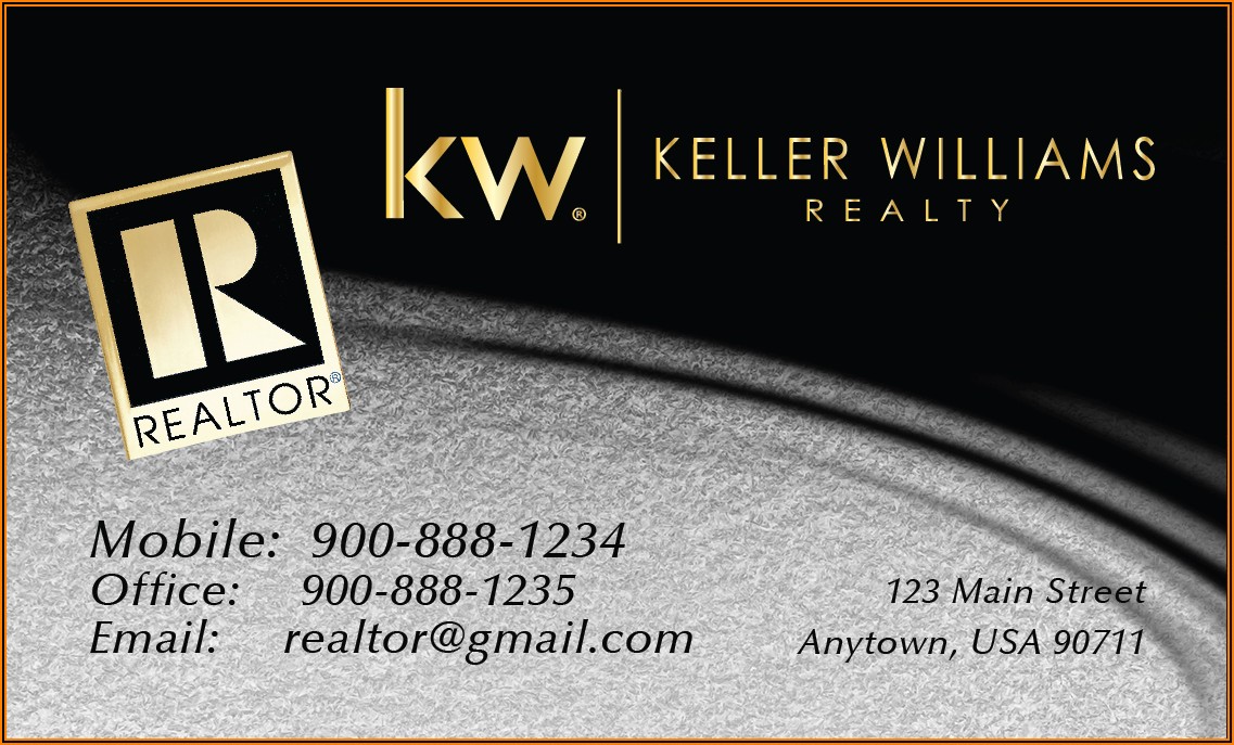 Keller Williams Realty Business Card Templates