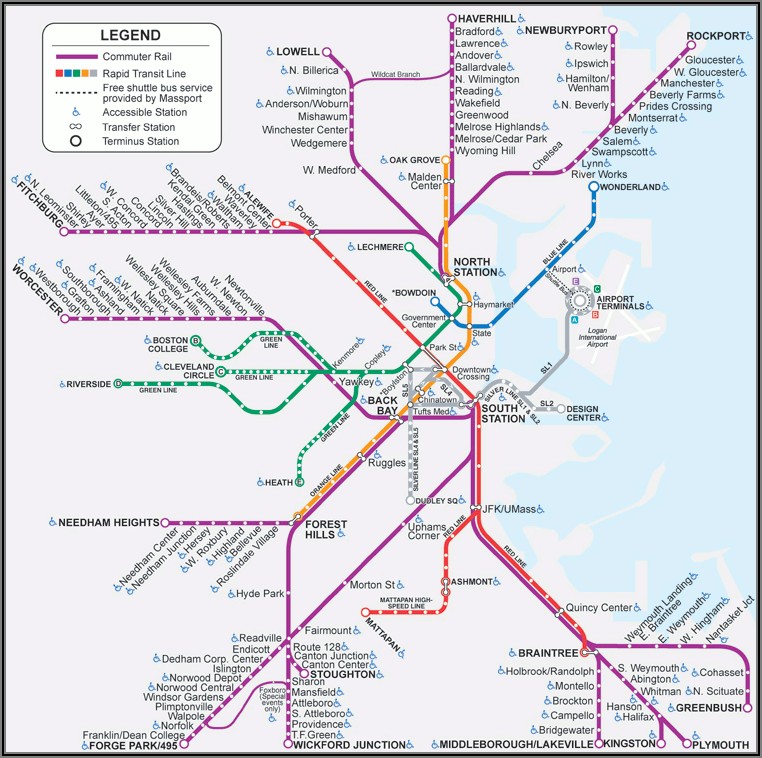 Mbta Commuter Rail Map