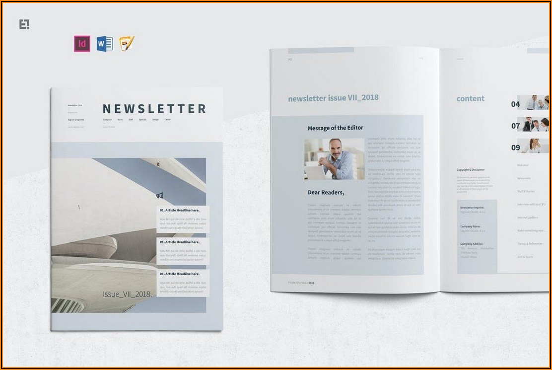Ms Word 2007 Newsletter Templates Free Download