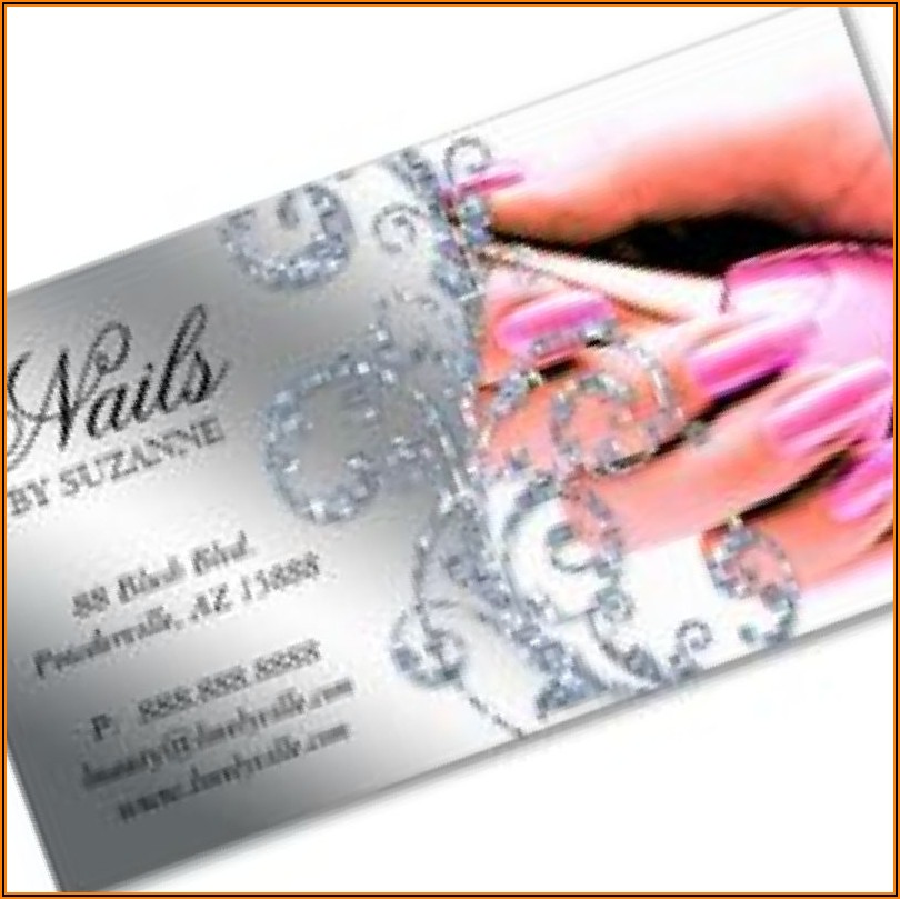 Nail Tech Business Card Designs