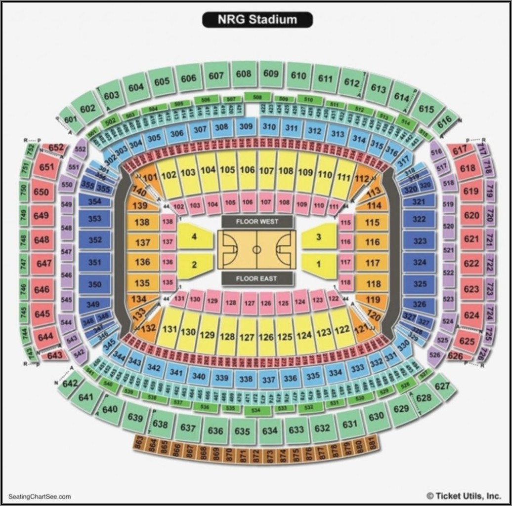 Nrg Stadium Seating Chart With Seat Numbers