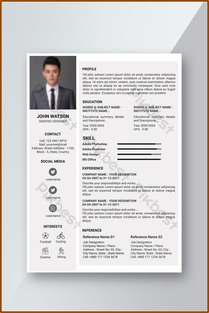Resume Template Word Free Download 2020