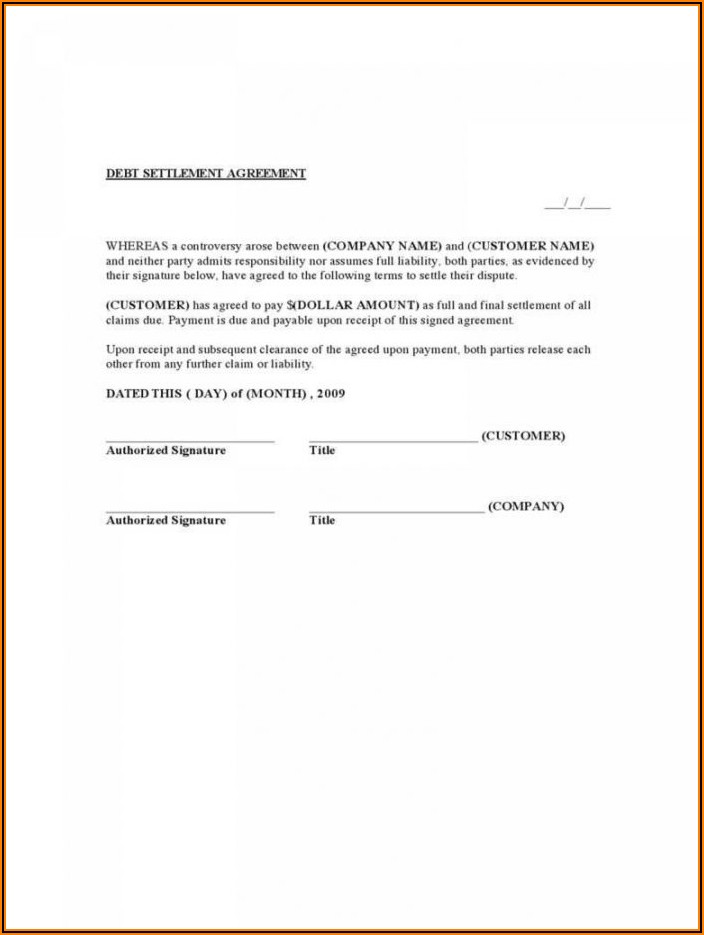 Settlement Agreement Between Employer And Employee Template South Africa