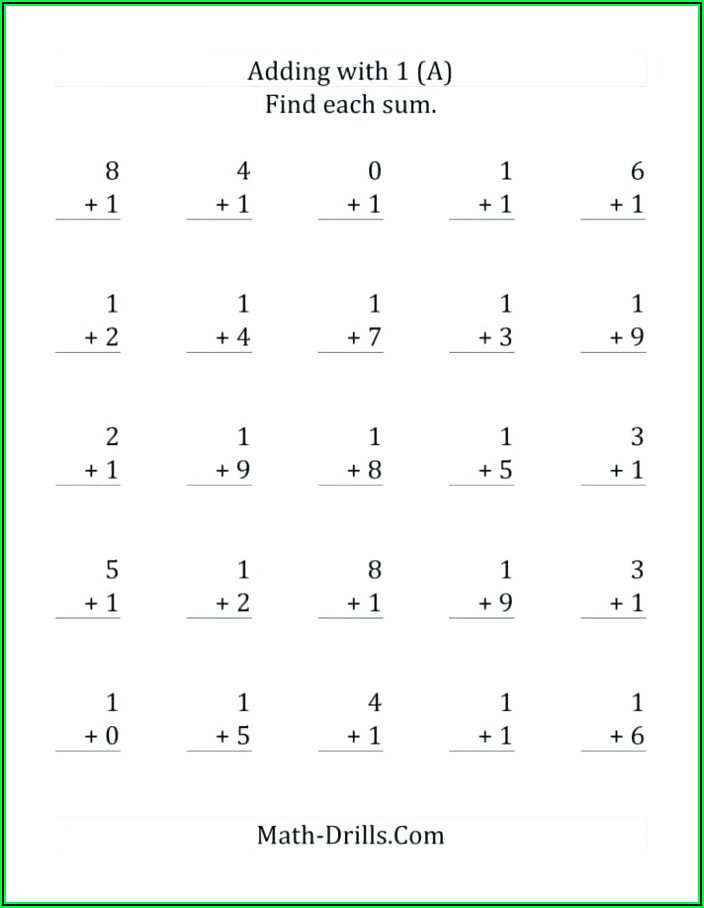 Simple Math Addition Worksheets With Pictures