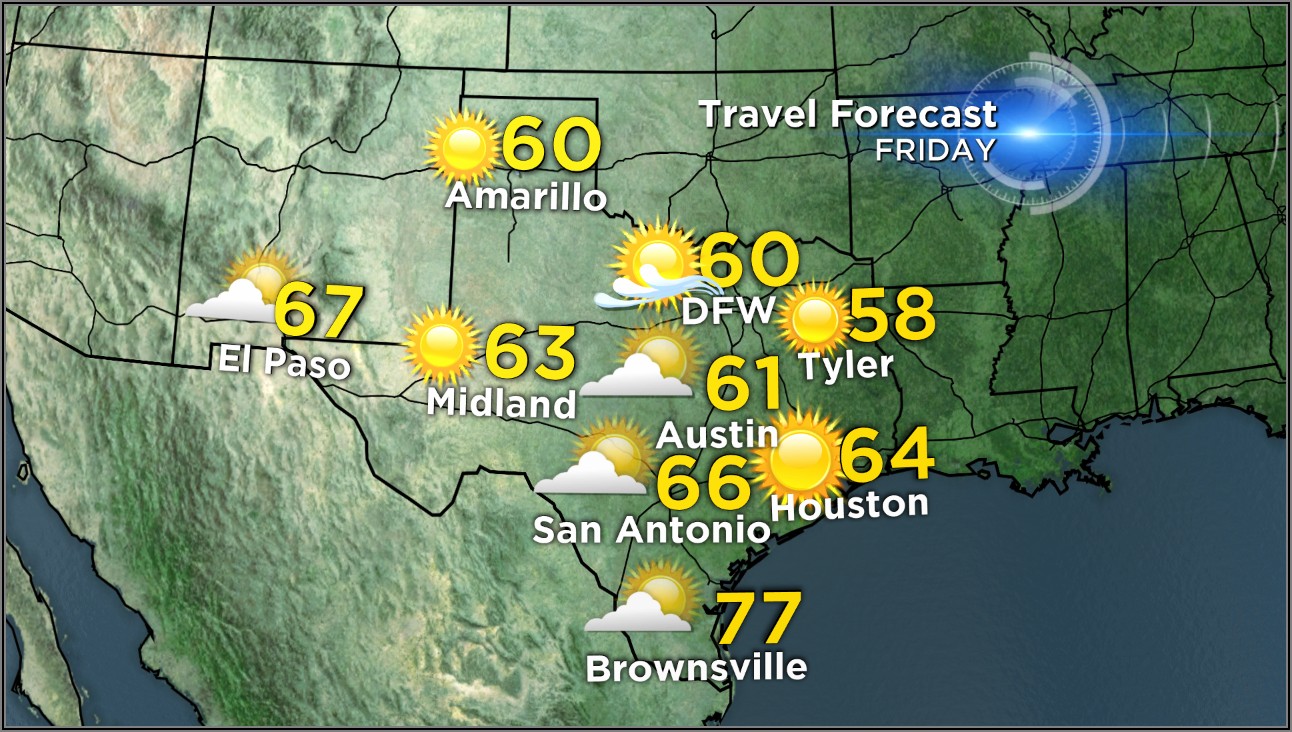 Texas Weather Map Forecast