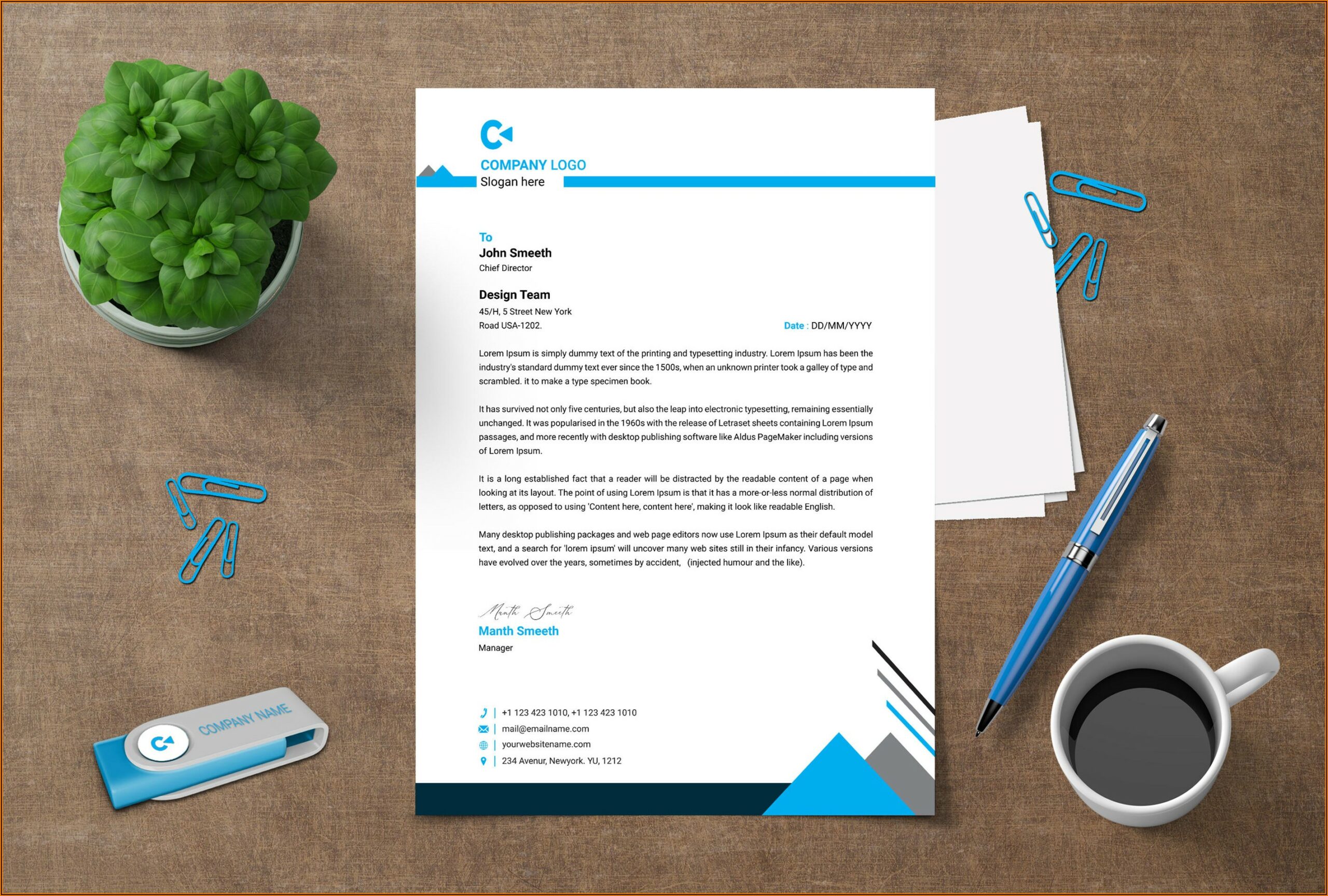 Word Template For Letterhead
