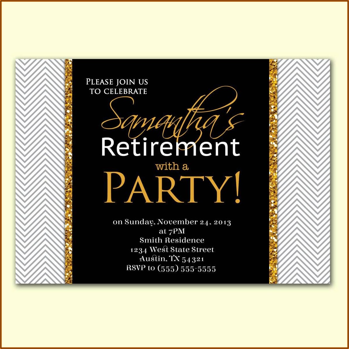 Word Templates For Retirement Invitations