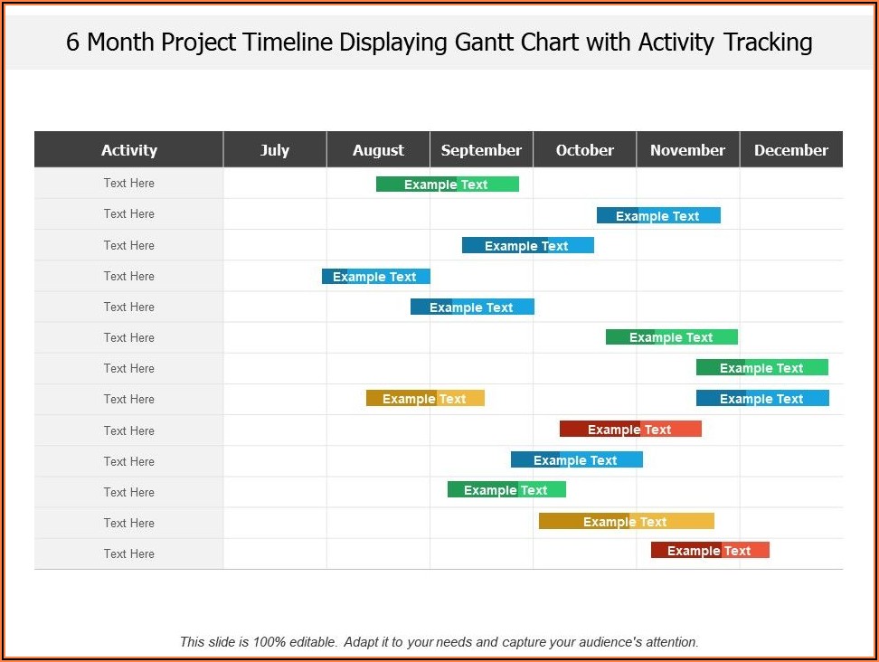 4 Month Project Timeline Template