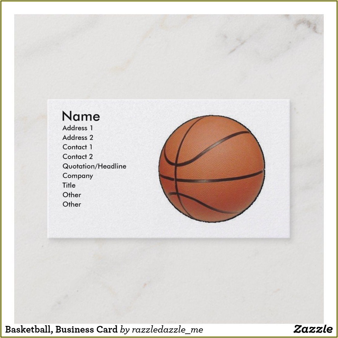 Basketball Trainer Business Cards