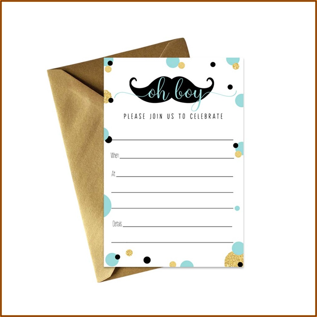 Blank Invitations And Envelopes